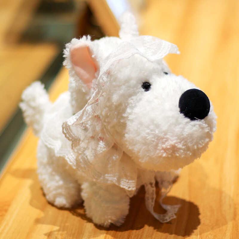 Adorable 8 Inch Highland Terrier Plush Toy Soft Stuffed Dog For Creative Birthday Gifts