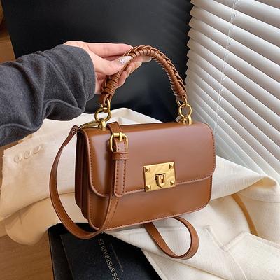 Lässige vielseitige Retro-Umhängetasche für Damen, neue hochwertige Nischen-Tragetasche, kleine quadratische Tasche