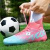 Football Boots Are Lace-up High Elastic Socks Training Artificial Grassland Outdoor Sports Training Football Shoes