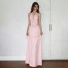 2026 European and American spring new temperament elegant personality fashion casual neck V-neck holiday dress