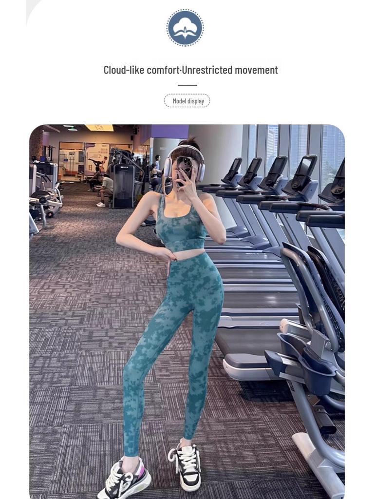 Women's High Waist Tie-Dye Yoga Leggings – Quick-Drying, Hip-Lifting Fitness Pants for Pilates and Training