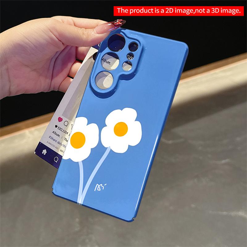 2DFlat Samsung phone case Daisy Blooms on Blue Sky Applicable to Galaxy S23 S24 S25ULTRA S26 A12 A14 A15 A16 A54 A55