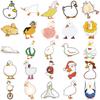 50 Cartoon Simple Drawing Duck Graffiti Stickers Decorate Guitar Notes Suitcase DIY Waterproof