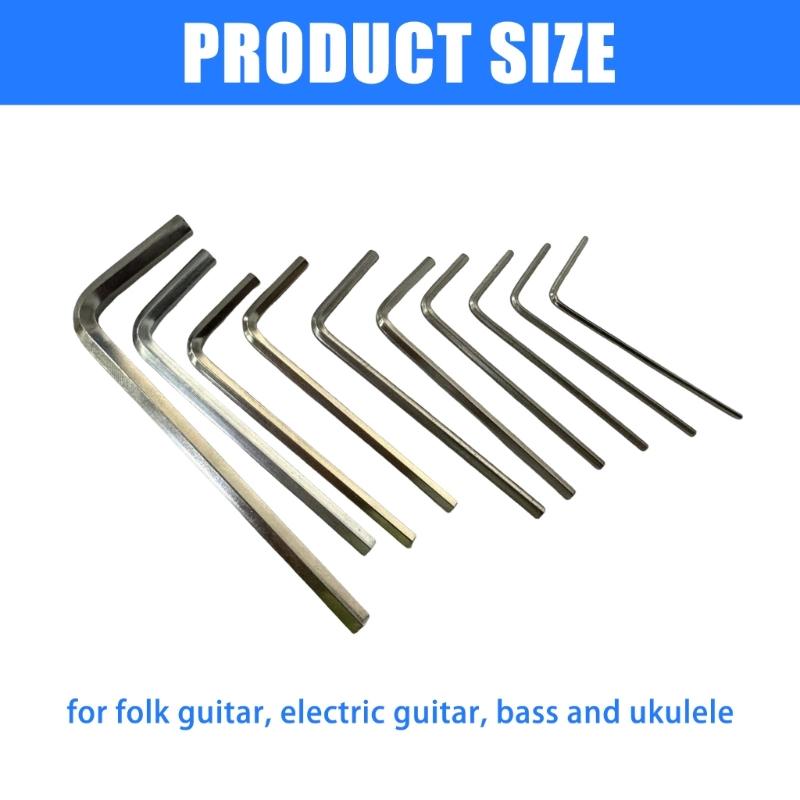 Complete String Instrument Adjustment Set with 10 Keys Guitar Repair Tool Suitable for Trusses Rod Modifications