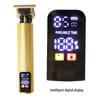 Rechargeable LED Hair Clippers: Digital Display Electric Trimmer for Haircut & Carving