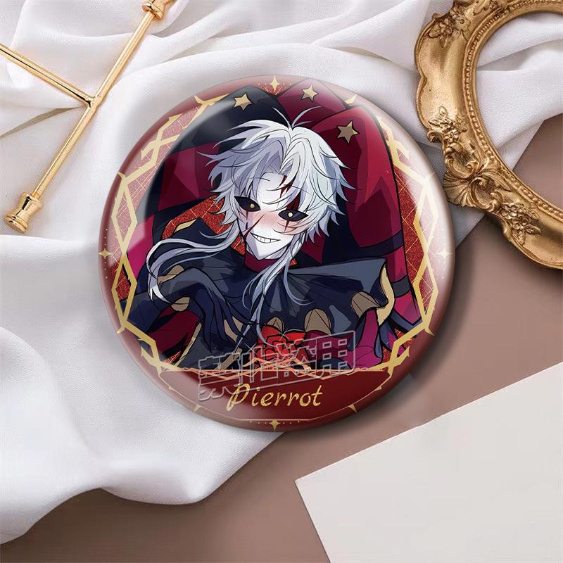 Badge Paillettes Argentées Fan Art Cirque Freak