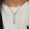 Titanium Steel Breathing Resistance Whistle Necklace Yoga Meditation Necklace Jewelry Accessories