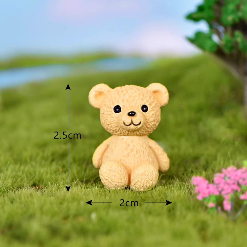 Cute Bear Little Bear Dolls DIY Pot Plant Decor Landscape Garden Decor Miniature Craft Home Decor Kids Toys