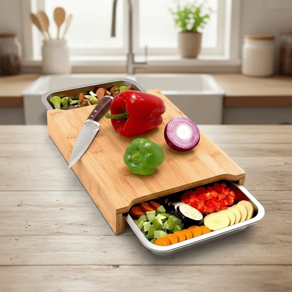Thickened Wooden Cutting Board Non-Slip Chopping Board Food Board Cheese Board  Food Serving