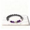 Festive Gifts Amethyst Rose Quartz Labradorite Hematite Beaded Bracelet Natural Fashion Jewelry For Men Women Daily Wear Gift