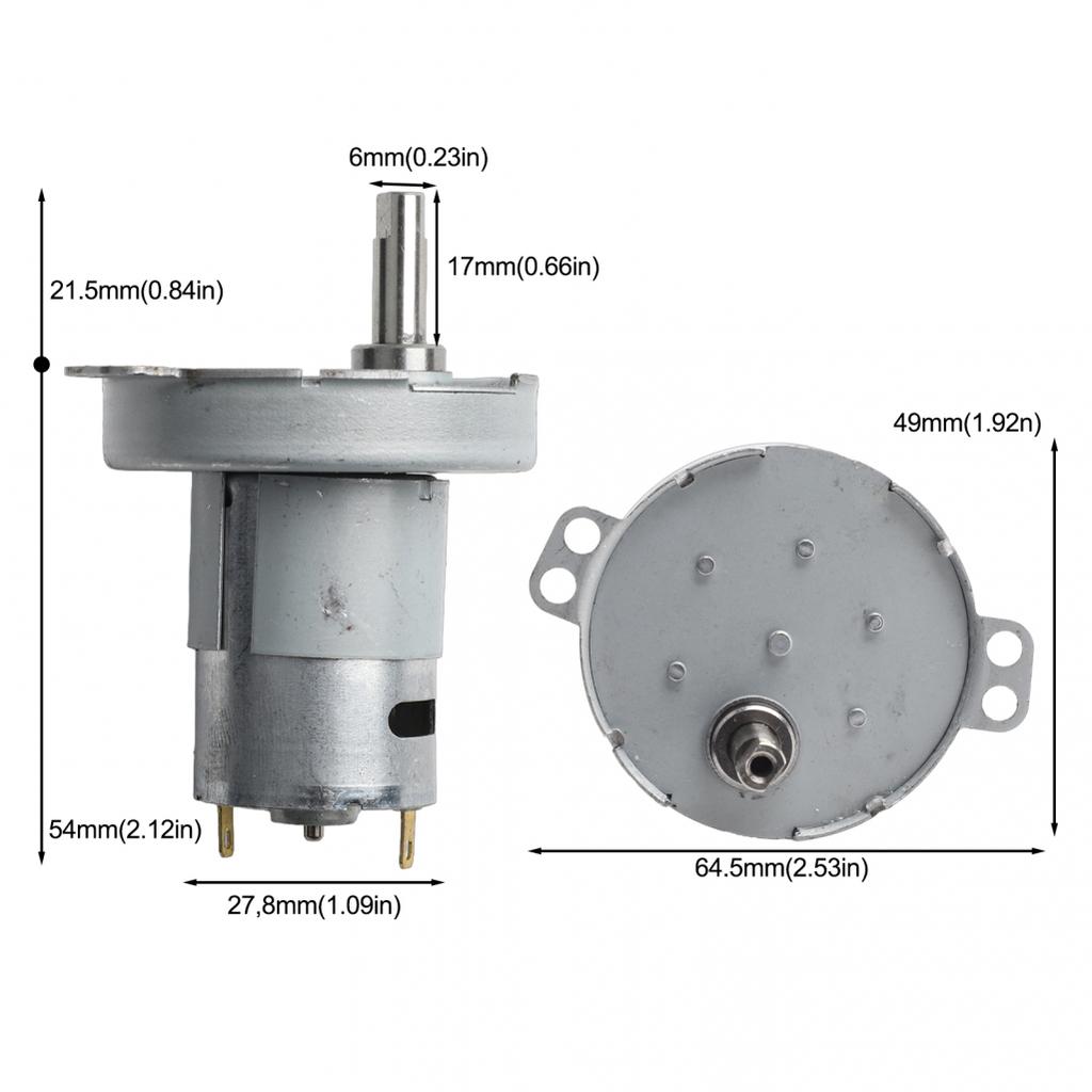 Compact Size JS50/280 Washer Motor Replacement Gear Motor