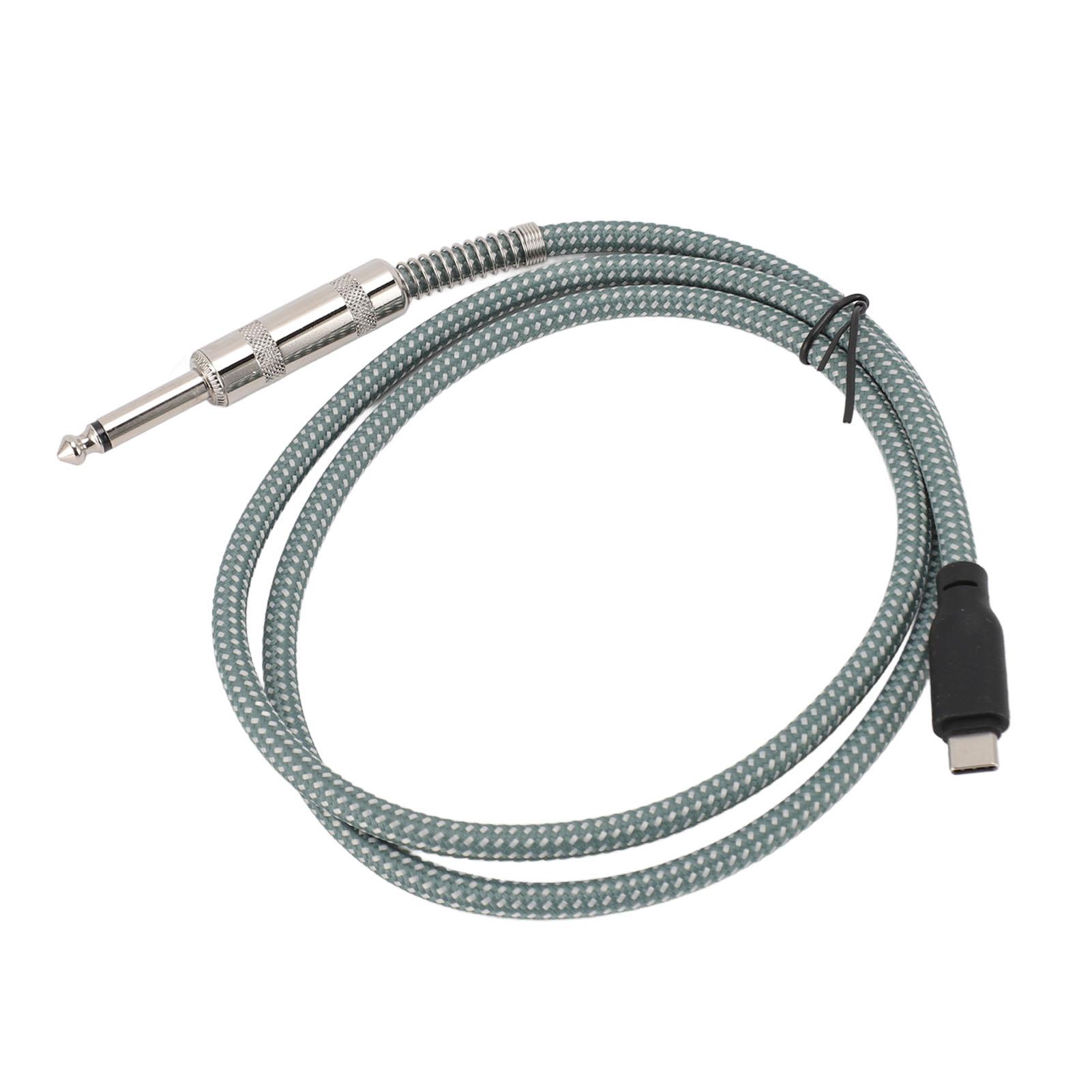 

1 4 Inch to USB C Cable Male to Male Stereo 6.35mm to Type C Record Cord for Google Pixel 4XL for Galaxy for Speaker 1m / 3.3ft