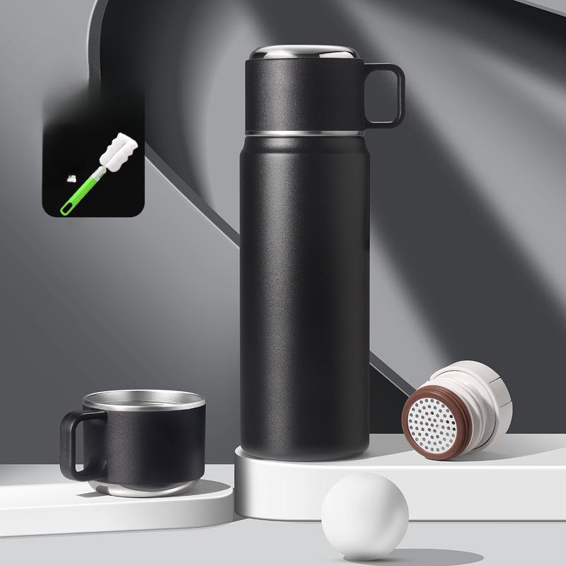 Large-capacity Thermos Flask Drinking Cup for Men Womens High-looking Vacuum Simple Steel Water Drinking Cup Kettle Durable Durable