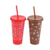 710Ml Christmas Coffee Straw Cup Reusable Xmas Tree Snowflake Plastic Cup With Lid  Year 2026 Christmas Party Favors Decor