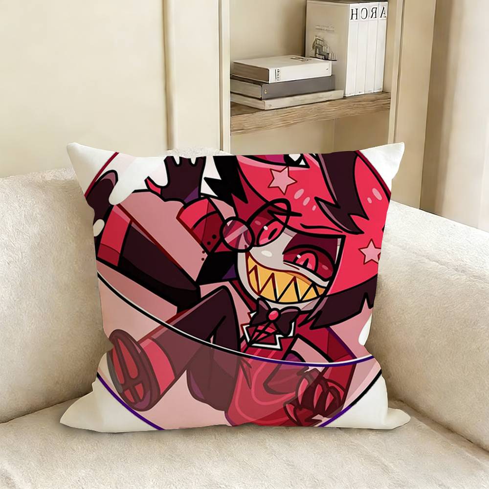 

HHazbin HHotel Various Sizes Square Pillow Case For Car Home Bedchamber Decor 30X30cm