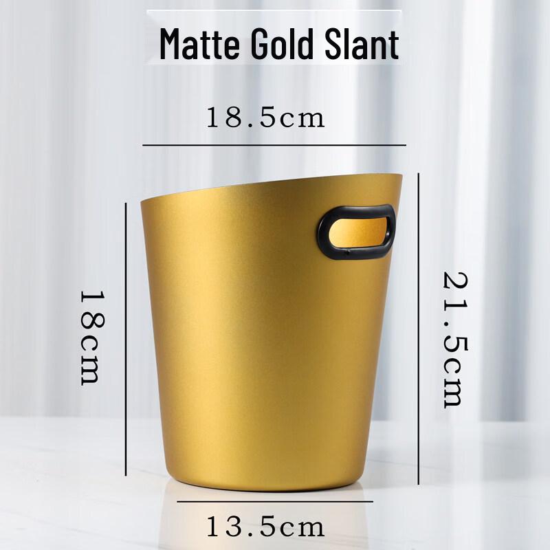 ZISIZ Slanted Stainless Steel Ice Bucket