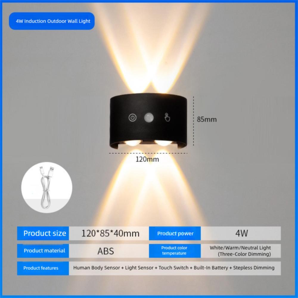 

4 Вт 6 Вт 8 Вт Солнечные настенные светильники С питанием от солнца Светодиодная солнечная лампа Вверх и вниз Солнечный свет Зарядка Сад Двор Украшение На открытом воздухе