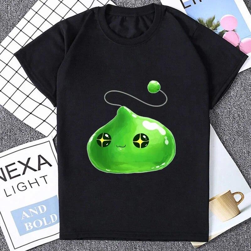 ACG Fans MapleStory Kawaii Grafiskt Tryckta T-shirts Kompis Anpassa Homme T-shirt Korea Stil Spel Otaku Kläder Harajuku T-shirts