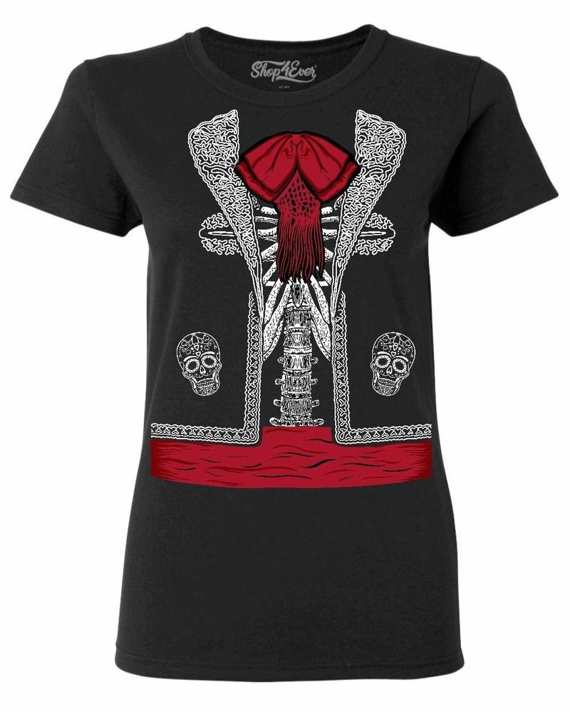 

Mariachi Skeleton Costume Women s T-Shirt Day of the Dead Halloween Shirts S