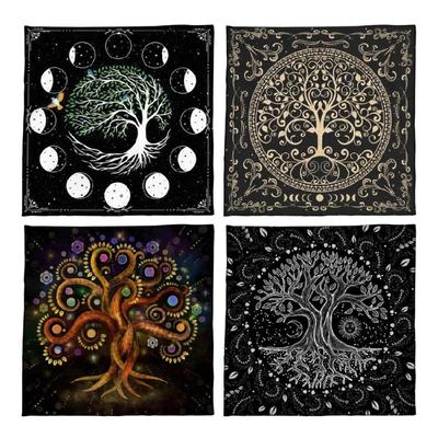 Divinations Cards Table Cloth Tapestry Trees Of Life Tarot Card Tablecloth