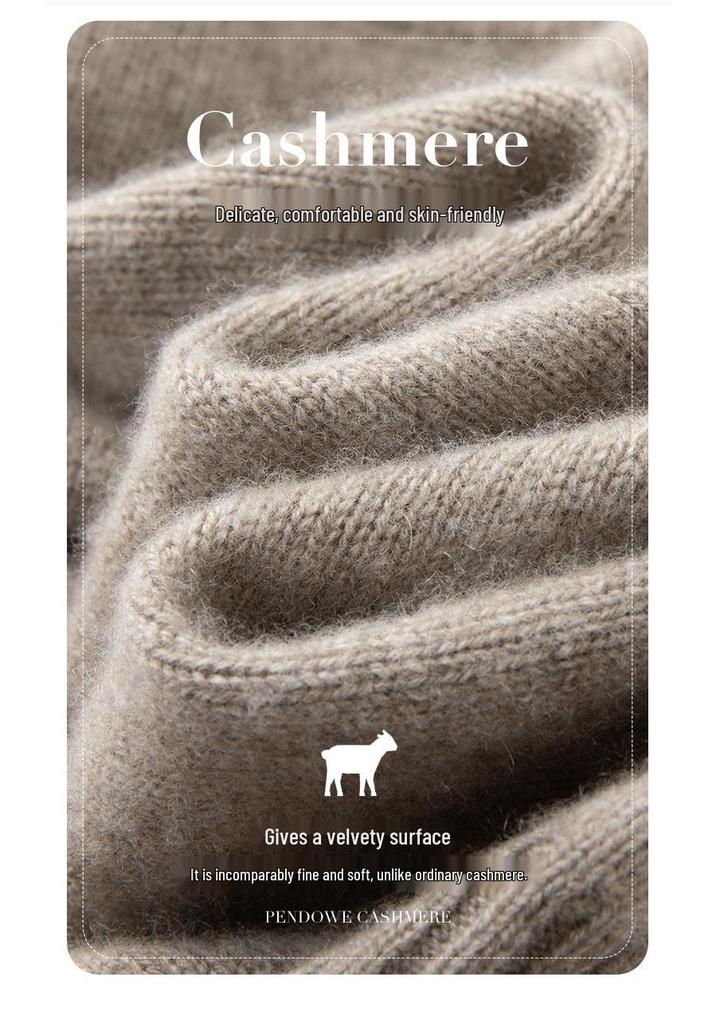 Women's Korean Style Black Dog Jacquard Cashmere Knit Sweater - Slimming, Warm, and Loose Fit for Autumn/Winter
