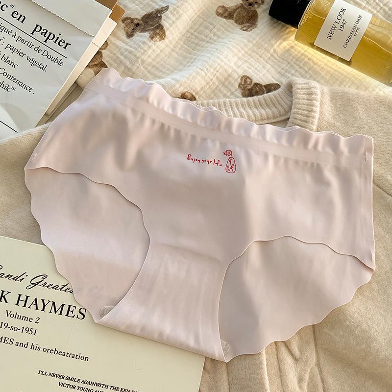 

Womens Panties Womens Pure Cotton Crotch Low Waist Nude High Elastic Plus Size Girl Briefs XL фіолетовий