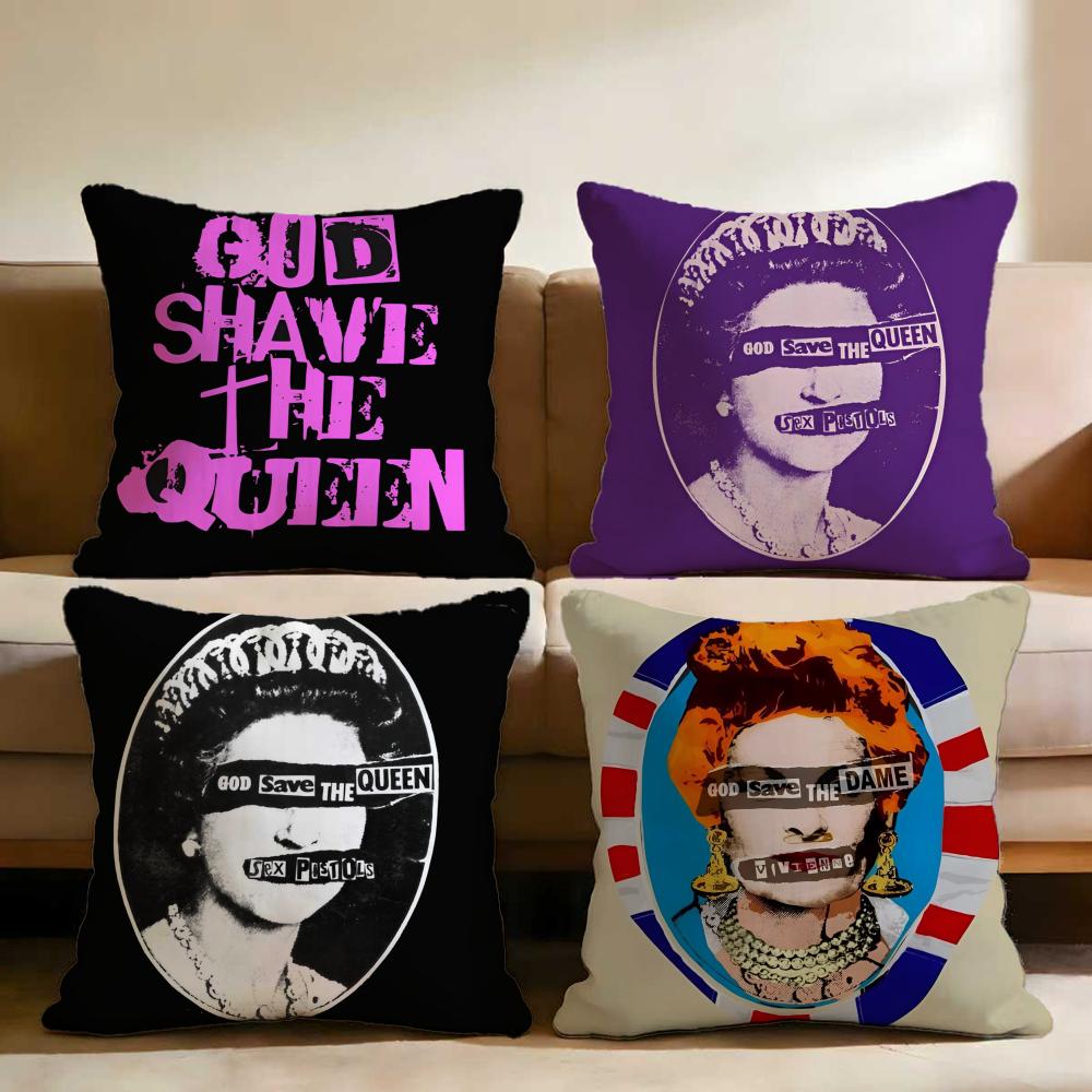 Marke S-Save the Queen Kissenbezug Mehrzweck-Kissenbezug für Zuhause & Auto - Wendbar, Weich & Langlebig für den täglichen Gebrauch