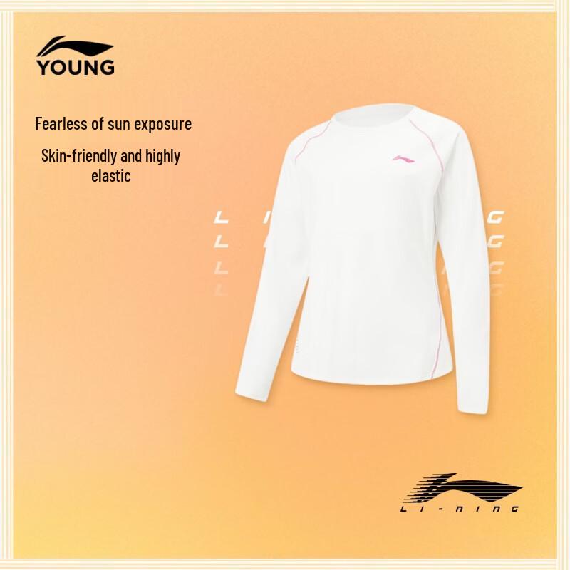 LI-NING Girls  UV Protection Long Sleeve Sport T-Shirt 165