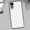 Black And White Polka Dot For Xiaomi Redmi Note 14 10 11 12 13 15 Pro Plus Phone Case For Redmi 15C 14C 10C 12C 13C 15