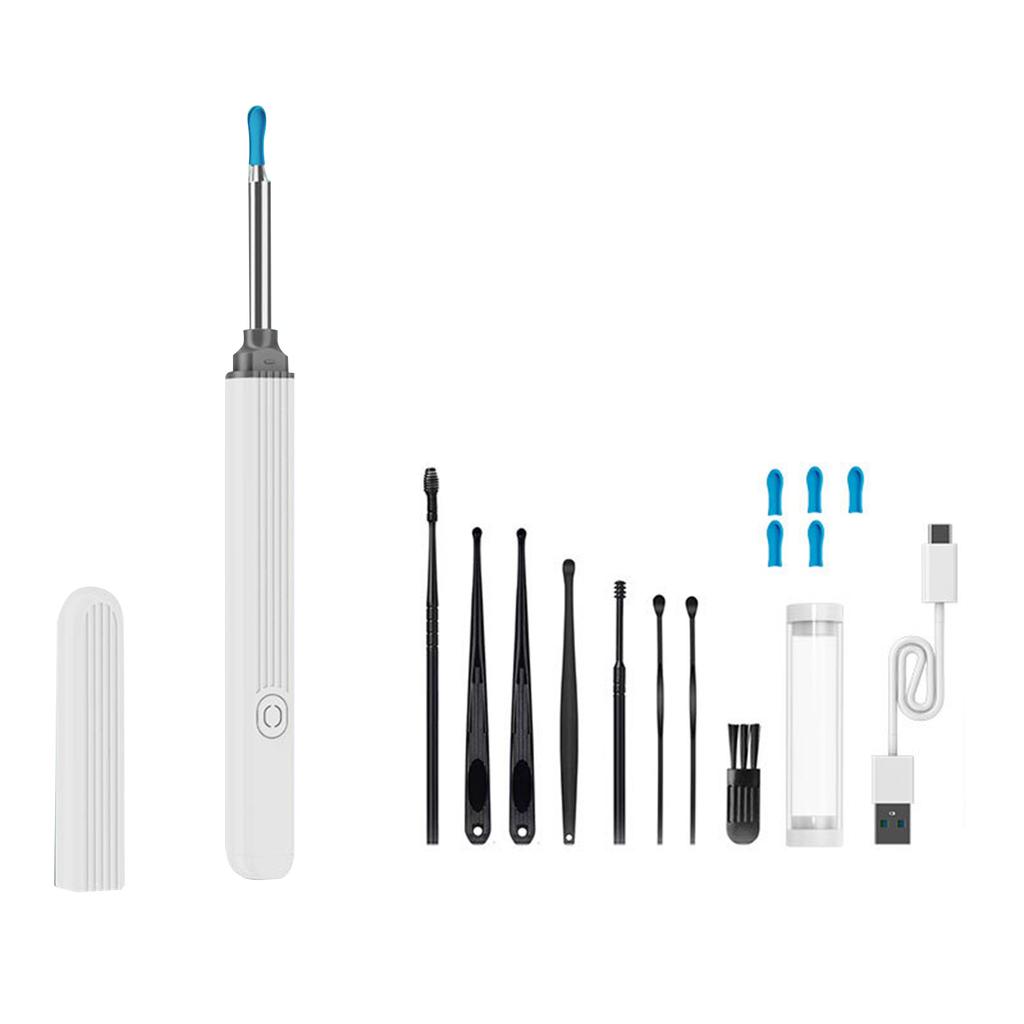 Visueller Ohrlöffel, Ohrenschmalz-Entferner mit Endoskop, Silikon-Ohrpick, Telefon-App, WiFi-Verbindung