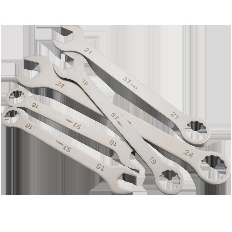 Shangjiang Reversible Ultra-Thin Stainless Steel Open-End Wrench for Auto Repair
