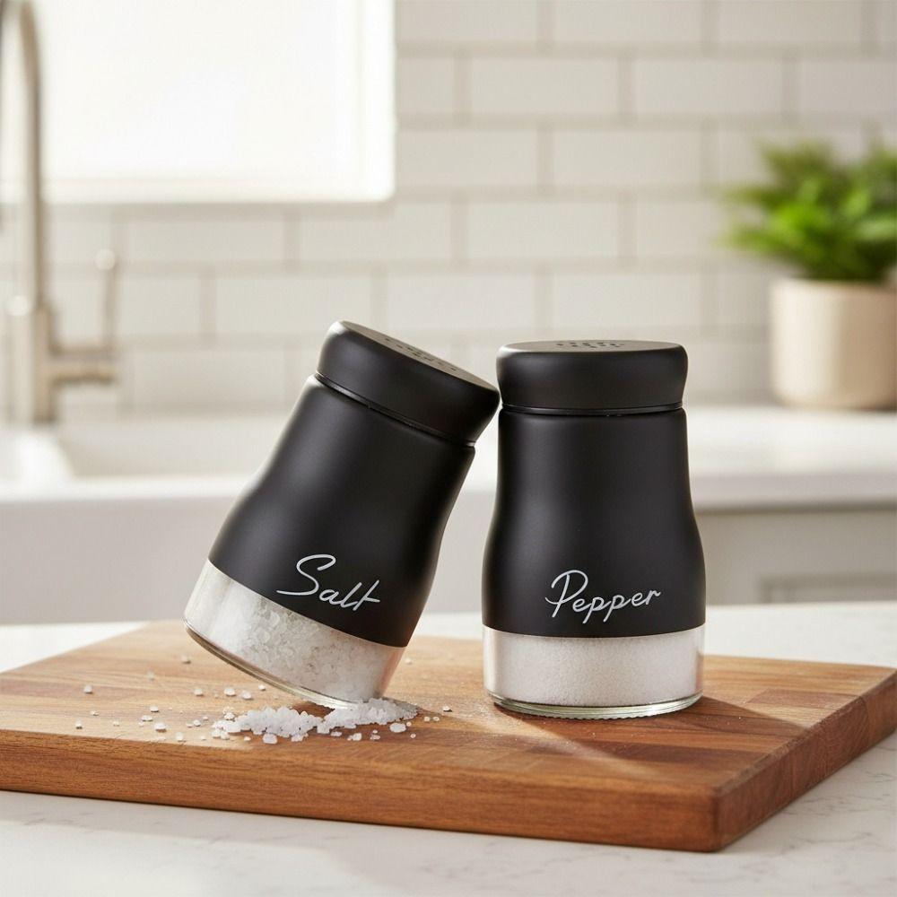 2PCS Leak-proof BBQ Seasoning Bottle Moisture-proof Salt Pepper Dispenser Seasoning Bottle Cooking