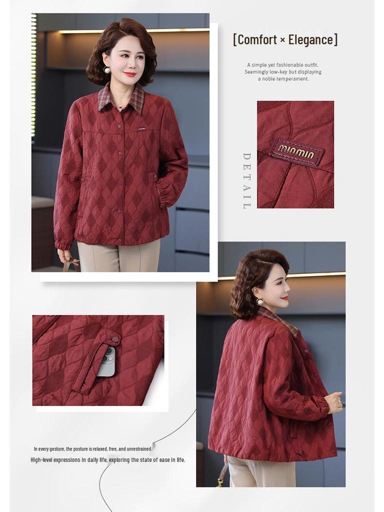 2025 Autumn Stylish Jacket for Middle-Aged and Elderly Women - Versatile, Age-Reducing Casual Outerwear