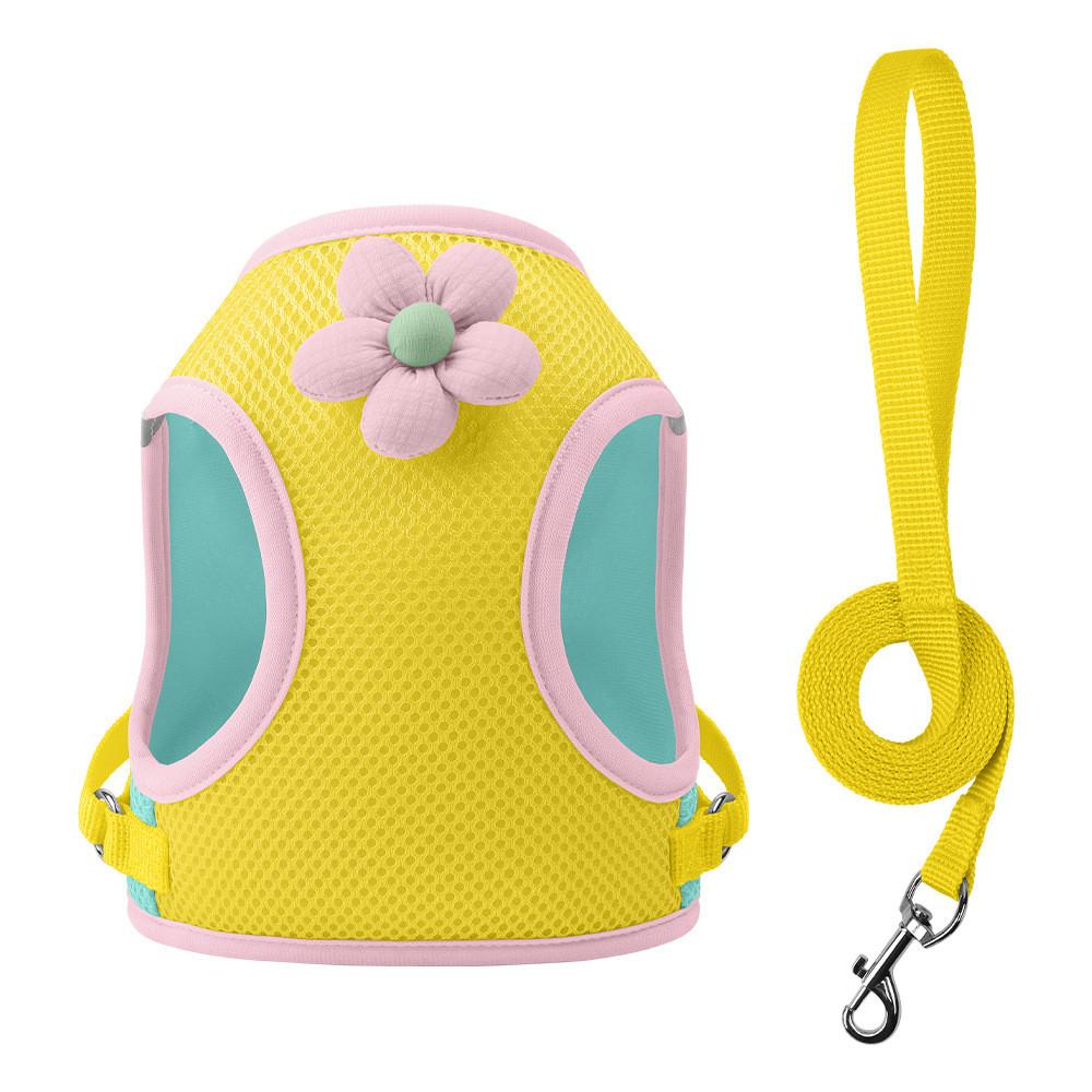 Dog Harness With Cartoon Design For Small Breeds Breathable And Lightweight Pet Accessory