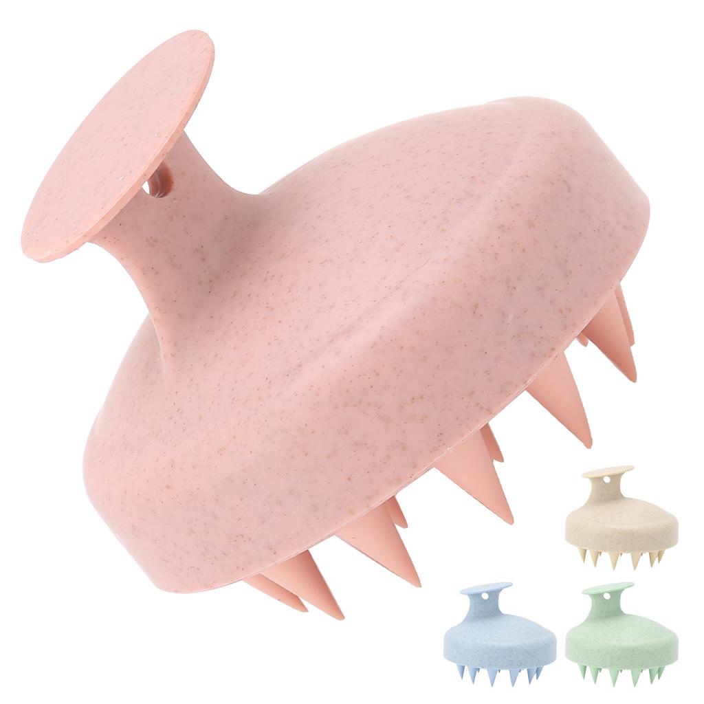 Silicone Scalp Massager Brush Home Portable Hair Washing Shampoo Brush Scalp Exfoliator