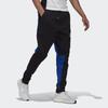 adidas Sports Casual Long Pants Black Blue Colorblock Men's GM6544