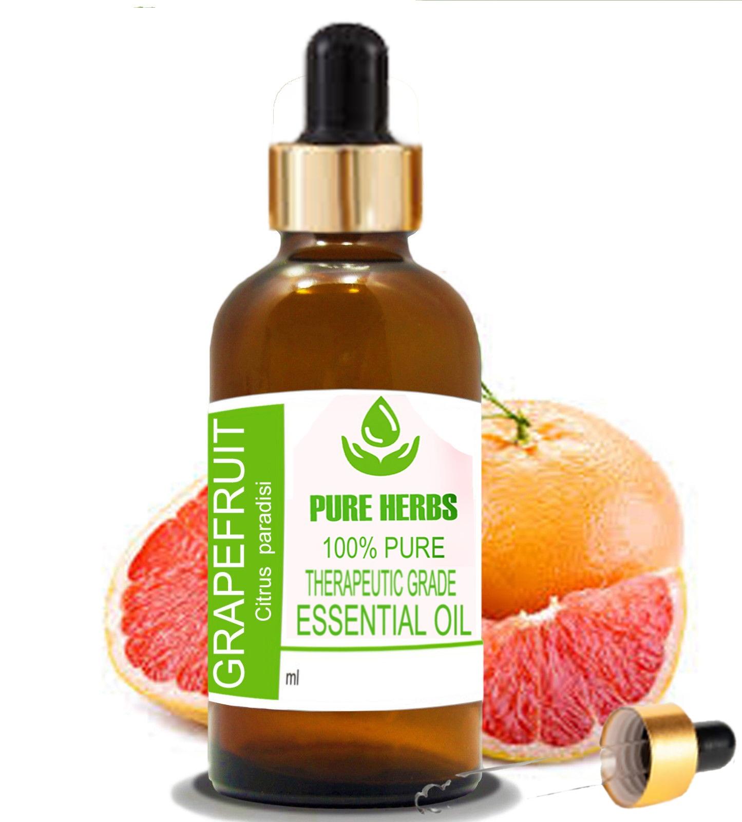 

Pure Herbs Grape Fruit (Citrus × paradisi) Pure & Natural Therapeutic Grade Essential Oil Glass 5 ml