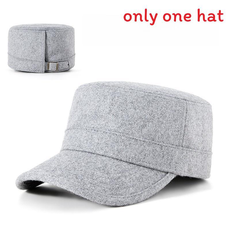 

Classic Wool Blend Flat Cap For Men With Adjustable Fit And Winter Warmth XL світло-сірий колір