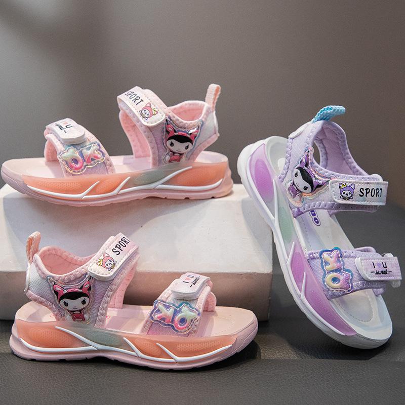 2026 new summer soft-soled sports sandals foreign-style cute girl princess shoes
