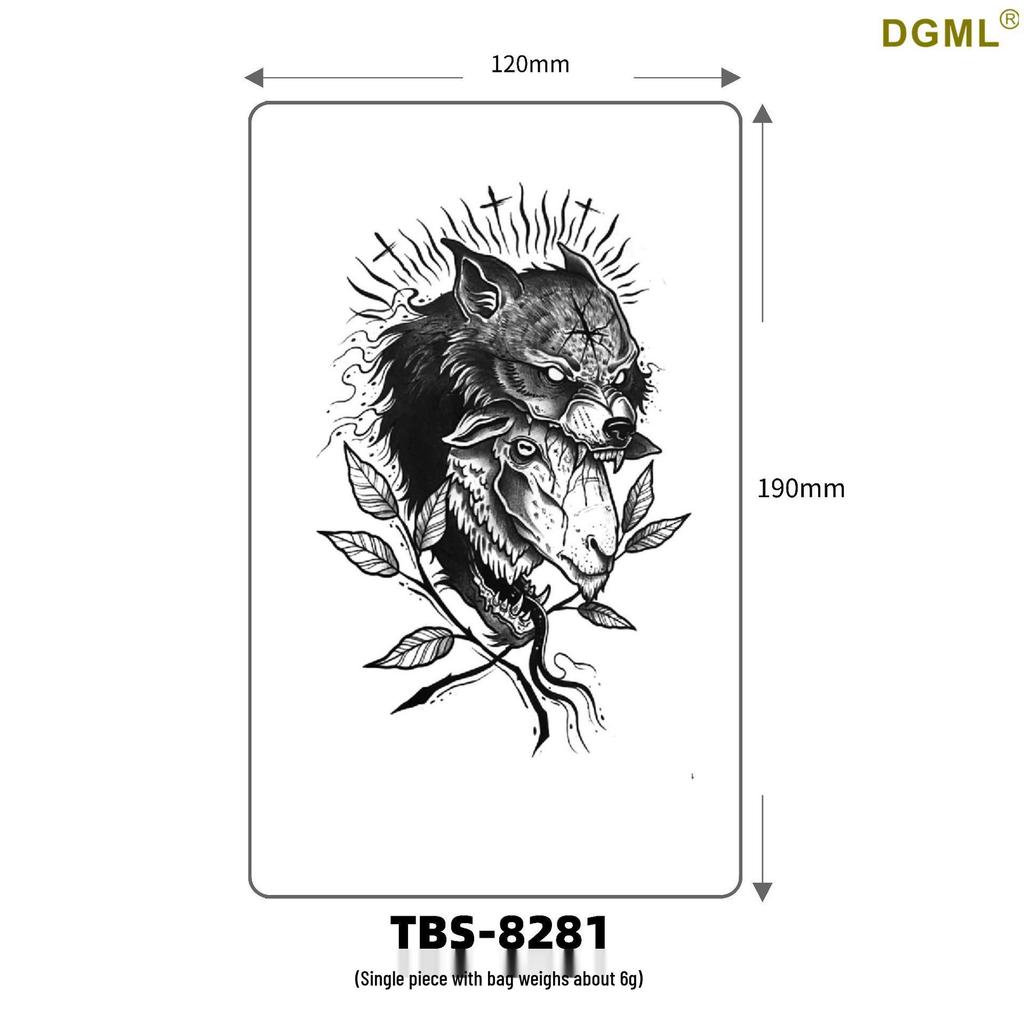 Fresh Style Waterproof Flower & Cartoon Tattoo Stickers for Arm