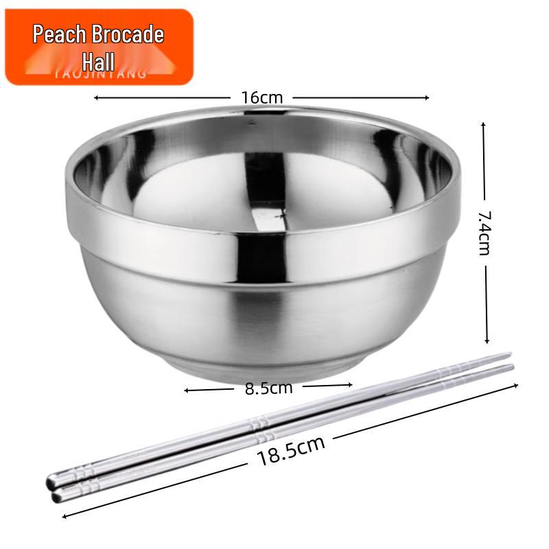 Stainless Steel Canteen Bowl & Chopsticks Set