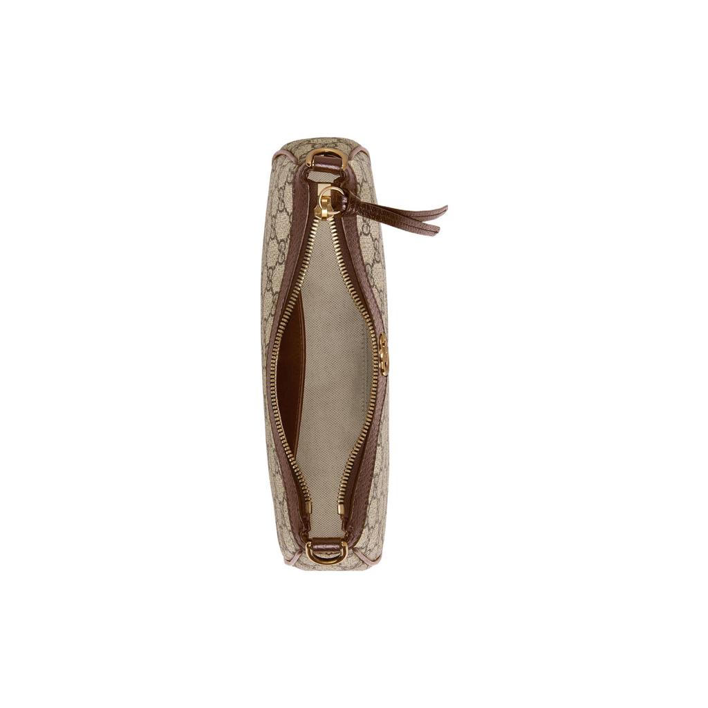 Gucci Ophidia GG Small Handbag Beige/Ebony Supreme Women Shoulder_bags Tan 735132-FABLE-9442