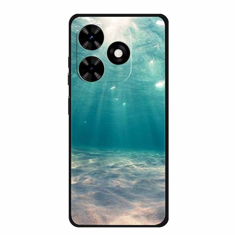 For Tecno Spark Go 2024 Case Luxury TPU Silicone Soft Back Cover Phone Cases for Tecno SparkGo 2024 BG6 Shockproof Flower Fundas