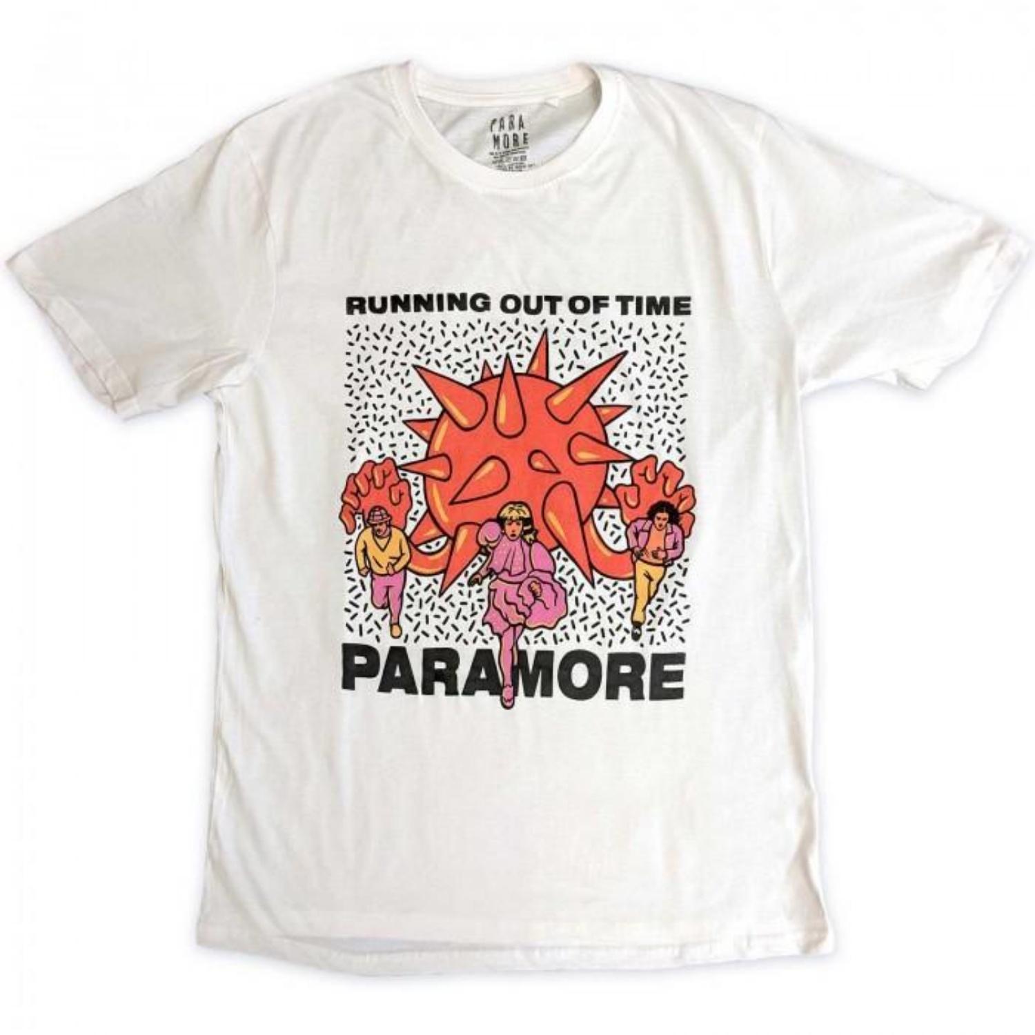 Paramore Unisex Adult Running Out Of Time Cotton T-Shirt S разноцветный