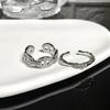 Pig Nose Bamboo Stacked Ring Full Of Diamonds Zircon French Niche Design Sense Light Luxury High Sense Open Ring Woman