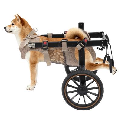 Verstellbarer Haustier-Trolley Hundewagen Rehabilitation Gehhilfe Wagen Tragbarer Gehwagen Werkzeuge für Hinterbein-Unterstützung