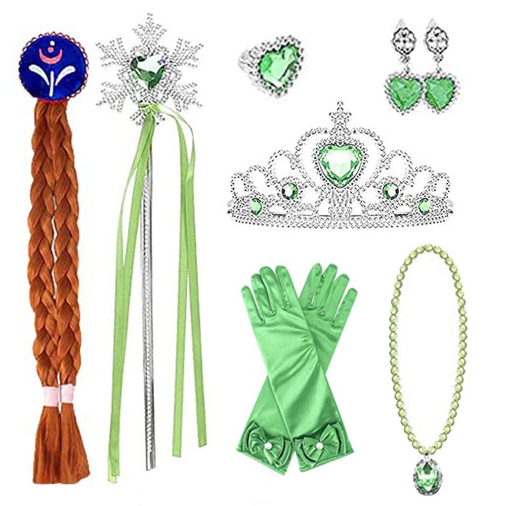 Frozen Elsa Cosplay Halloween Cosplay Event Disney Princess Disney Elsa Kids Halloween Birthday Christmas Accessories Included [Agture] Dress, Dress,