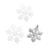 1 Set Christmas Snowflake Foam White Color Increase Atmosphere Xmas Tree Hanging Pendant Home Office Decor for Gift