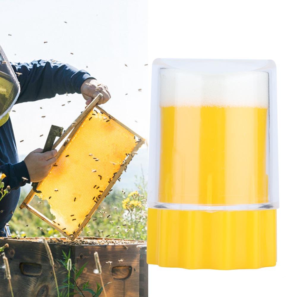 2pcs Plastic Bee Marking Bottle Yellow Beekeeping Replacement Tool  Queen Marking