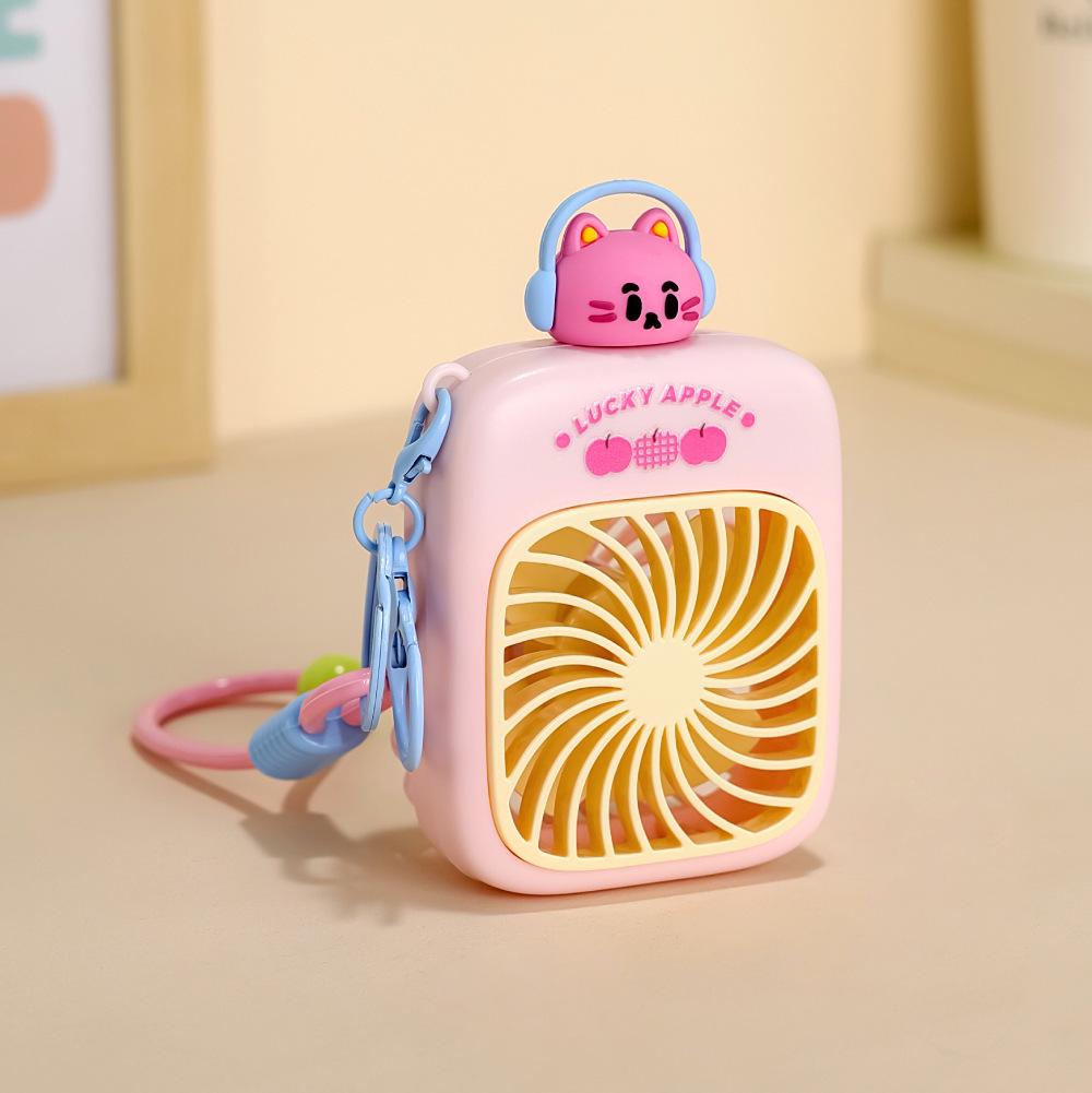 2026 Summer Crayon Shin-chan USB Rechargeable Handheld Mini Fan with Powerful Wind Cartoon Bestseller